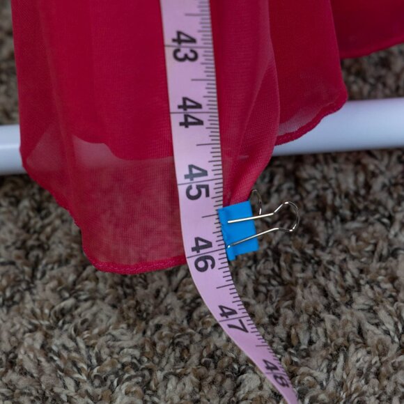 👗 Alex Evenings One-Shoulder Gown 💕 Coral Red – Size 14 - Picture 7 of 13